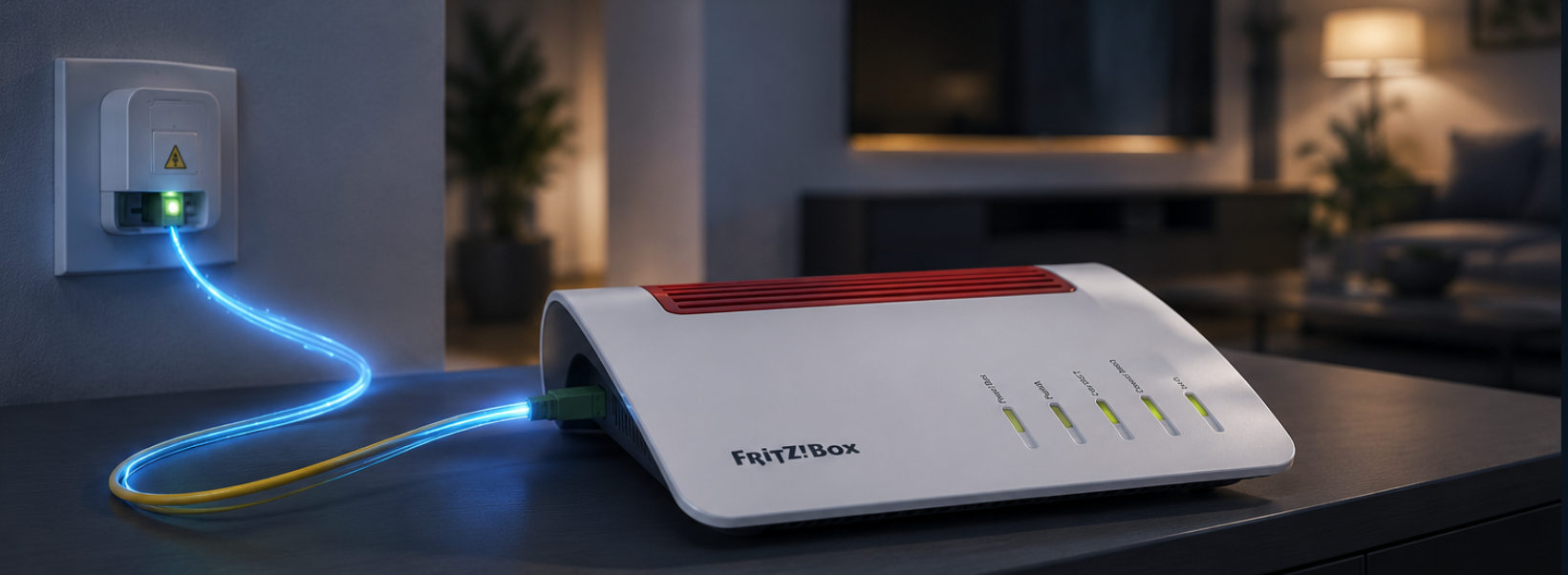 Glasfaserfähiger Router